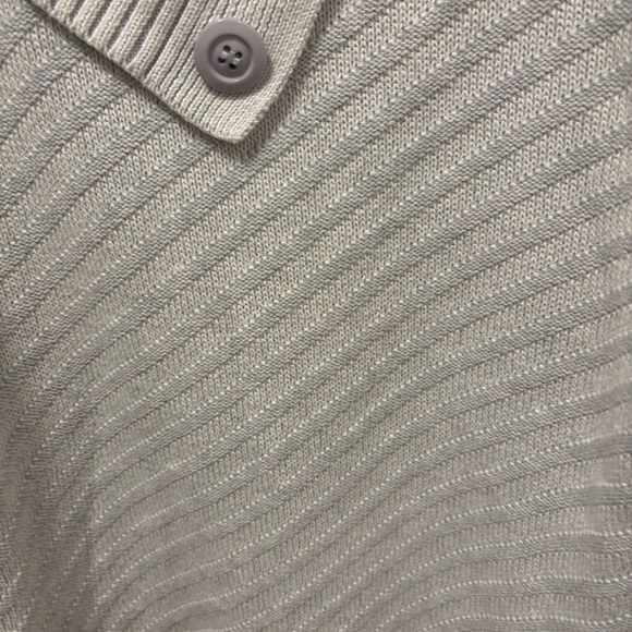 Laura Light Gray Ribbed Cowl Neck Sweater - Picture 6 of 8